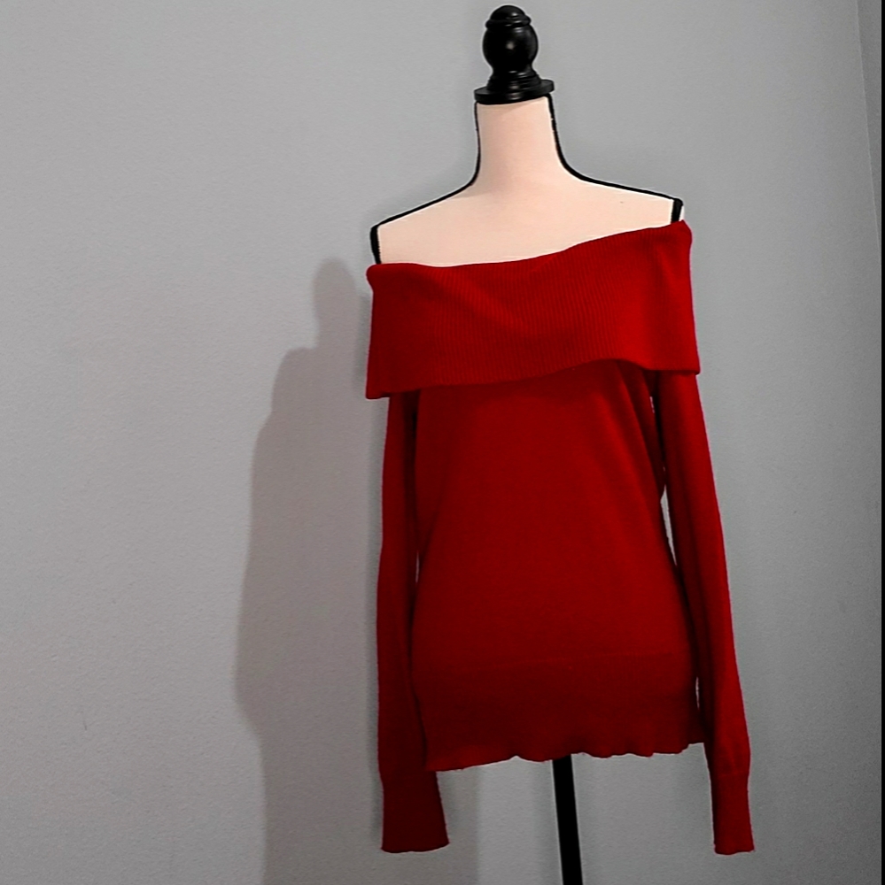 White House Black Market off shoulder sweater